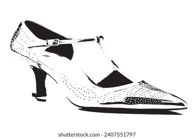 shoe black and white texture vector illustration image overlay monochrome grunge background texture