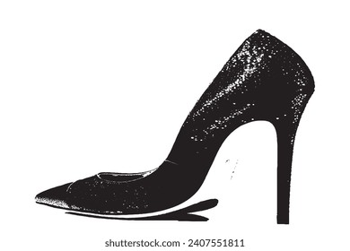 imagen de la ilustración del vector de textura en blanco y negro de zapata superposición textura de fondo monocromo