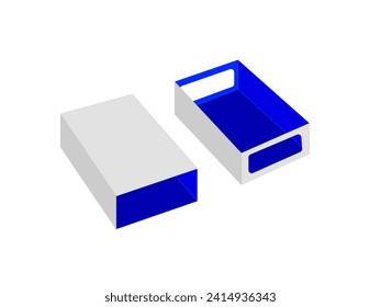 Shoe Box, Match Box, 3d box, Editable Vector File,