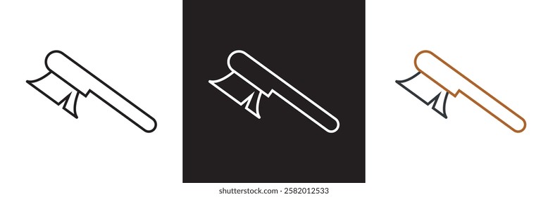 Shoe brush icon. . isolated on white and black background. vector illustration. EPS 10