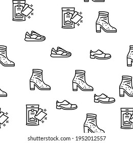 Schuhzubehör, Vektorgrafik - Illustration mit nahtlosem Muster