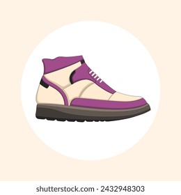 Shoe Casual : vector illustration design trendy,sporty style sneakers with bright colors,modern fashion patterns