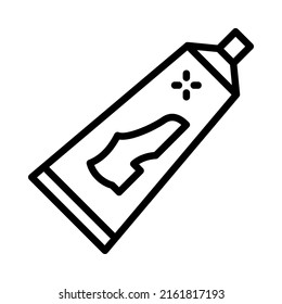 Shoe Cleaning flat line icon. Shoe Care, washing, processing, protection. Outline sign mascara for mobile concept and web design, store.