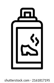 Shoe Cleaning flat line icon. Shoe Care, washing, processing, protection. Outline sign mascara for mobile concept and web design, store.