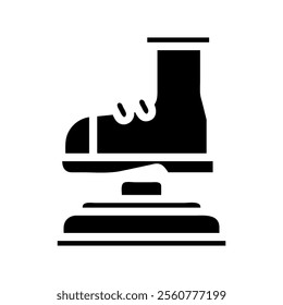 Shoe cleaning service icon. Concept of shoe care and maintenance.