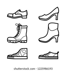 shoe collection editable stroke