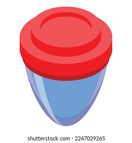 Shoe cover capsule icon isometric vector. Medical protection. Boot overshoe