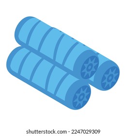 Shoe covers roll icon isometric vector. Medical cover. Boot footwear