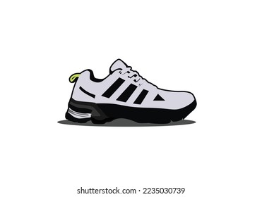 shoe design illustration on white background