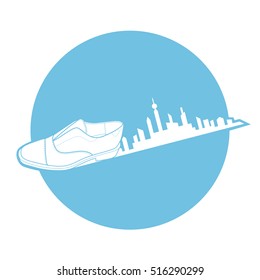 Shoe design. Man shoes vector. Fashion design background. Vector illustration