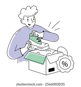 Shoe discount doodle mini illustration is up for premium use 