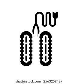 shoe dryer clothes care glyph icon vector. shoe dryer clothes care sign. isolated symbol illustration