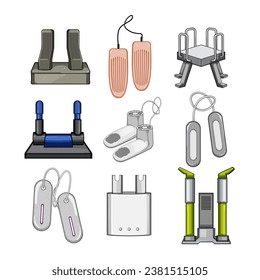 shoe dryer electric set cartoon. equipment heat, sneakers dry, heater pair shoe dryer electric sign. isolated symbol vector illustration