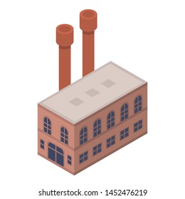 Shoe factory icon. Isometric of shoe factory vector icon for web design isolated on white background