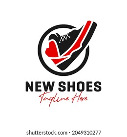 shoe fashion inspiration illustration logo design