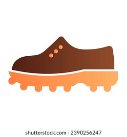 Shoe flat icon. Boot color icons in trendy flat style. Footwear gradient style design, designed for web and app. Eps 10