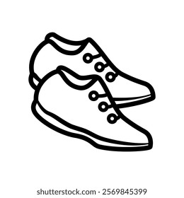 shoe flat icon, simple flat style, illustration, logo sign symbol pictogram template, for ui or ux isolated on white for mobile app, editable	