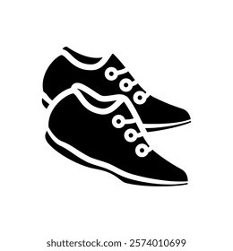 shoe flat icon, simple flat style, illustration, logo sign symbol pictogram template, for ui or ux isolated on white for mobile app, editable	