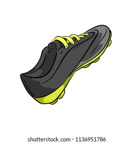 Shoe football dark gray art