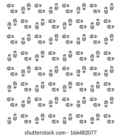 shoe footprints background 