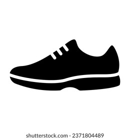 Icono de vector de glifo de zapatos aislado. Icono de vector de stock de zapatos para diseño web, aplicación móvil y ui