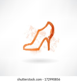 Shoe grunge icon