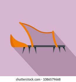 Shoe hiking tool icon. Flat illustration of shoe hiking tool vector icon for web design