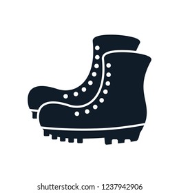 Shoe icon ,boot military icon in trendy vector logo template