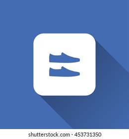 shoe icon. flat design