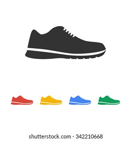 shoe icon. Flat design style eps 10