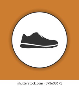 shoe icon. Flat design style eps 10