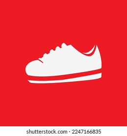 Shoe icon, graphic resource template, vector illustration.