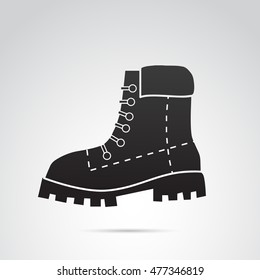 Shoe icon isolated on white background. Vector art.