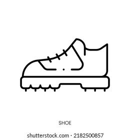 shoe icon. Linear style sign isolated on white background. Vector illustration