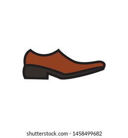 shoe icon. logo element illustration. shoe design. colored collection.