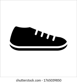 icono del zapato sobre fondo blanco. Vector Eps 10