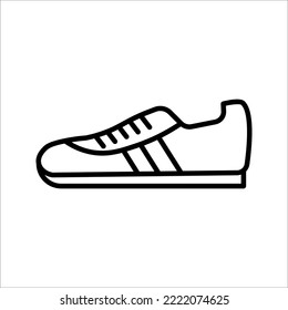 shoe icon on white background