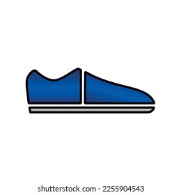 Shoe Symbol auf weißem Hintergrund.