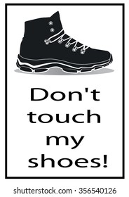 Shoe Icon on White Background. Vector illustration