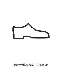 Shoe  icon  on white background. Vector illustration.