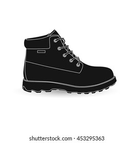 Shoe Icon on White Background. Vector illustration