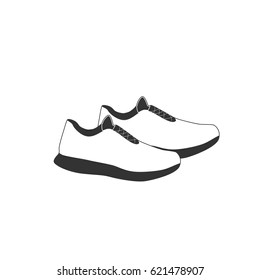Shoe Icon on White Background