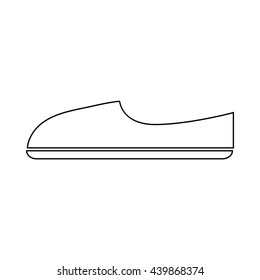 Shoe icon in outline style