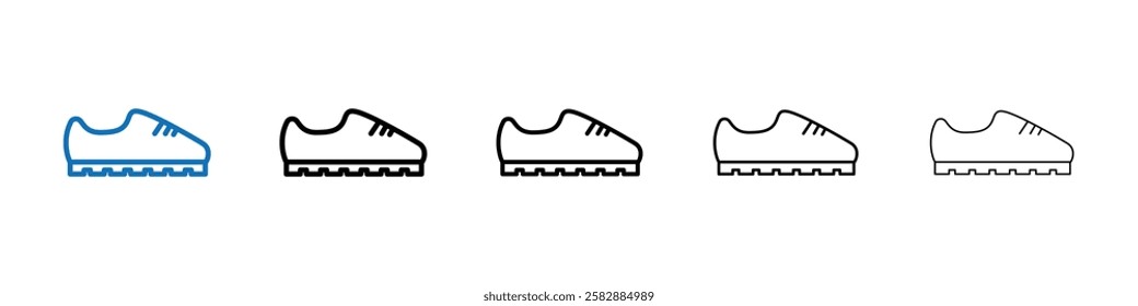 Shoe icon Outline vector logo for web ui
