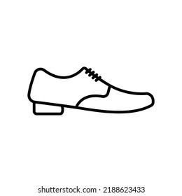 Shoe icon. icon related to education. line icon style. Simple design editable