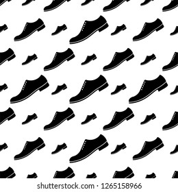 Icono de Zapato Patrón sin inconvenientes, Icono de esnecido Ilustración de arte
