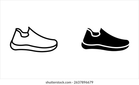 Shoe icon set, Running shoes line icon, vector illustration  isolated on white background.