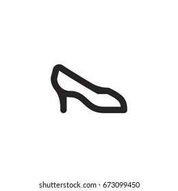 shoe icon. sign design