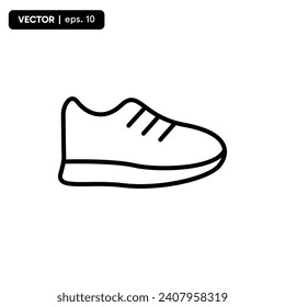 icono del zapato, icono simple del zapato. vector eps 10