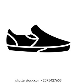 shoe icon, simple flat style, vector illustration symbol sign logo template pictogram, for ui or ux isolated on white for mobile app, editable	